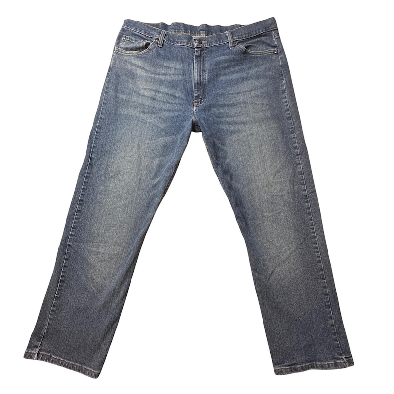 Wrangler Jeans Mens 40x30 Blue Premium Quality Straight Leg Stretch 97FXWXD image 1