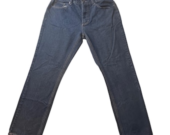Vintage Genes 1981 Jeans Mens 36x30 (34x28) Blue Slim Fit Dark Wash Denim Pants