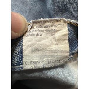 Vintage Wrangler-jeans heren 36 x 32 (32 x 30) lichte wassing authentiek denim, VS jaren 90 afbeelding 12