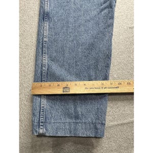 Vintage Wrangler Jeans Mens 38x25 Blue Denim Authentic Straight Leg 97601RS 90s image 12