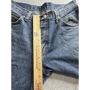 Wrangler Jeans Herr 32x30 Blå Relaxed Fit Raka Ben Bomullsdenim 97601VR bild 7