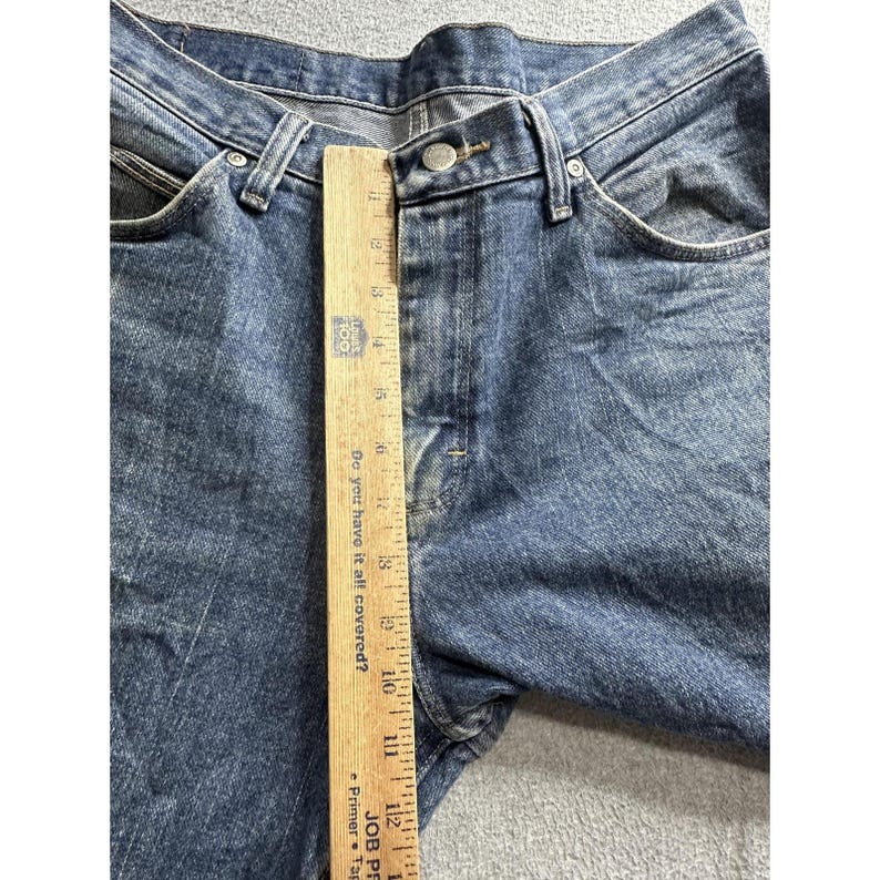 Wrangler Jeans Herr 32x30 Blå Relaxed Fit Raka Ben Bomullsdenim 97601VR bild 7