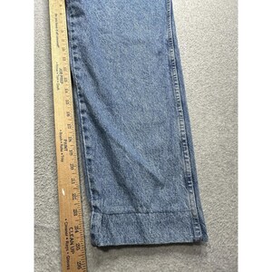 Vintage Wrangler Jeans Mens 38x25 Blue Denim Authentic Straight Leg 97601RS 90s image 13