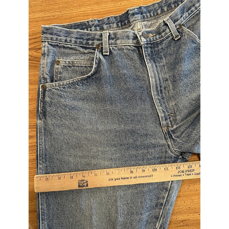Vintage Wrangler Jeans Mens 36x30 (34x28) Blue 96501DK Relaxed Fit Denim USA 90s image 14