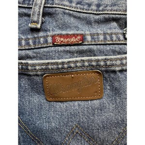 Wrangler Jeans Mens 38x32 (37x30) Blue Relaxed Straight Leg Fit 3MWZGK Denim image 16