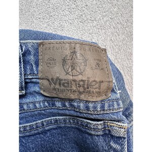VTG Wrangler 85900LW Relaxed Straight Jeans Herren 40x27 Medium Wash Blue Denim Bild 11