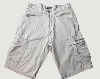 Vintage Polo Jeans Co Ralph Lauren Cargo Shorts Mens 31 Freighter Short Beige