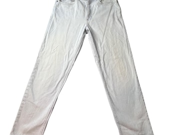 Jeans Denim Riders para hombre, talla 34x32, azul claro, pierna recta, estilo vintage de los 90, hechos en EE. UU.