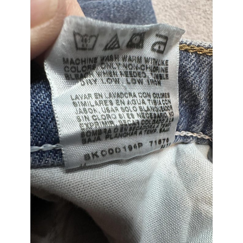 VTG Wrangler 85900LW Relaxed Straight Jeans Herren 40x27 Medium Wash Blue Denim Bild 10