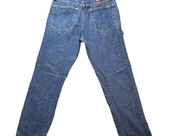VTG Wrangler 96501MR Jeans Herren 33x30 (31x29) Blau Denim Gerade Passform Klassisch