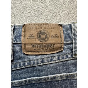 Wrangler Jeans Mens 38x34 (38x27) Blue Medium Wash Denim Relaxed Fit Straight image 13