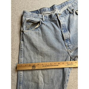 Vaqueros holgados vintage Wrangler 96501SL para hombre, 36 x 30, lavado claro, azul, EE. UU., años 90 imagen 5