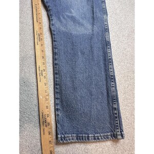 VTG Wrangler 85900LW Relaxed Straight Jeans Herren 40x27 Medium Wash Blue Denim Bild 3