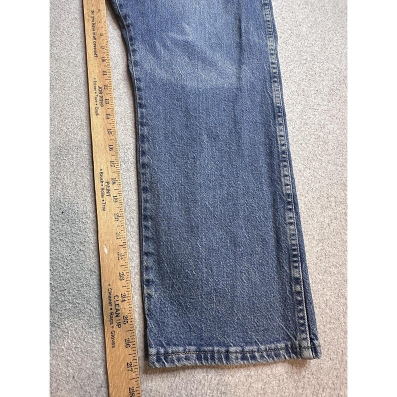 VTG Wrangler 85900LW Relaxed Straight Jeans Herren 40x27 Medium Wash Blue Denim Bild 3