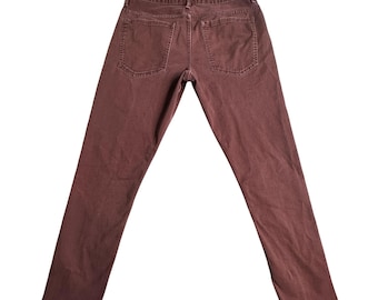 Tony Hawk Skinny Slouch Jeans Mens 32x30 Red Stretch Denim Slim Fit Streetwear