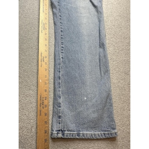 Wrangler Jeans Mens 36x30 (36x29) Light Wash Comfort Fit Stretch Denim Relaxed image 3