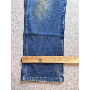 Wrangler 31MWZPW relaxte fit jeans heren 34 x 30 (34 x 28) blauw denim werkkleding gebeitst afbeelding 16
