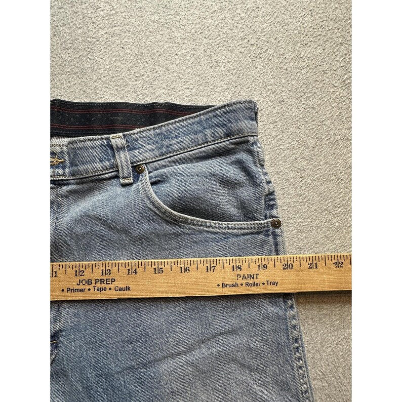 Wrangler Jeans Mens 36x30 (36x29) Light Wash Comfort Fit Stretch Denim Relaxed image 7