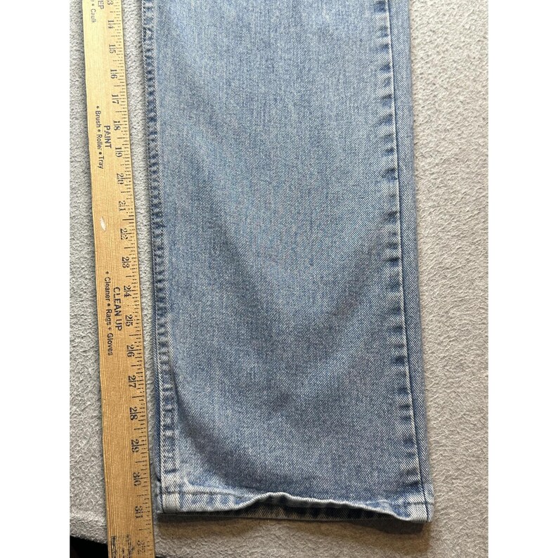 Wrangler Jeans Mens 36x32 Light Wash Relaxed Fit 97601SB Denim Straight Leg image 4