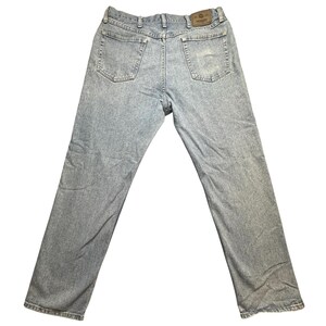 Wrangler Jeans Mens 36x32 Light Wash Relaxed Fit 97601SB Denim Straight Leg image 1
