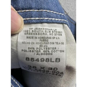 Wrangler Jeans Mens 38x30 Blue Classic Fit Straight Leg Denim Zip Fly Pants image 2