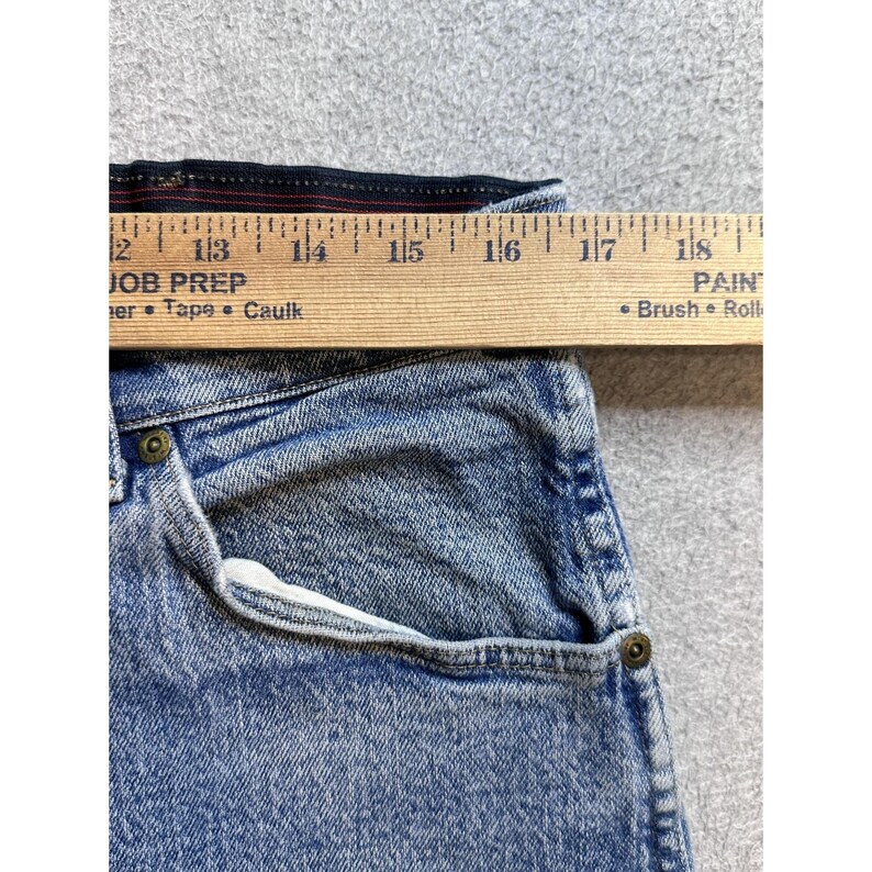 VTG Wrangler 856WAQD Jeans Mens 34x30 (33x28) Light Wash Blue Straight Stretch image 8