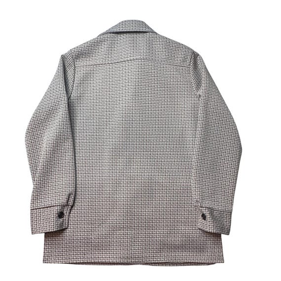 Vintage Farah Blazer Mens 40 Brown Time Out Houndstooth Coat USA Made 70s View 2