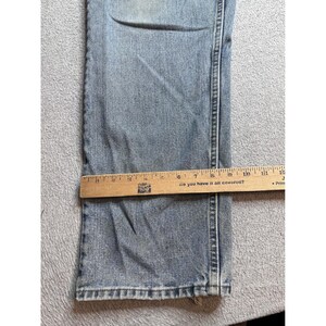 VTG Wrangler Hero Jeans Mens 40x32 (40x30) Light Wash Denim Straight Leg 97601VR image 16