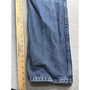 Wrangler-jeans heren 36 x 31 blauw denim, rechte pijpen YKK-rits, authentiek rood label afbeelding 10
