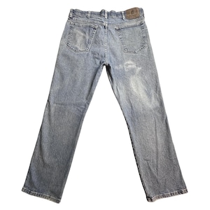 VTG Wrangler 856WAQD Jeans Mens 34x30 (33x28) Light Wash Blue Straight Stretch image 1