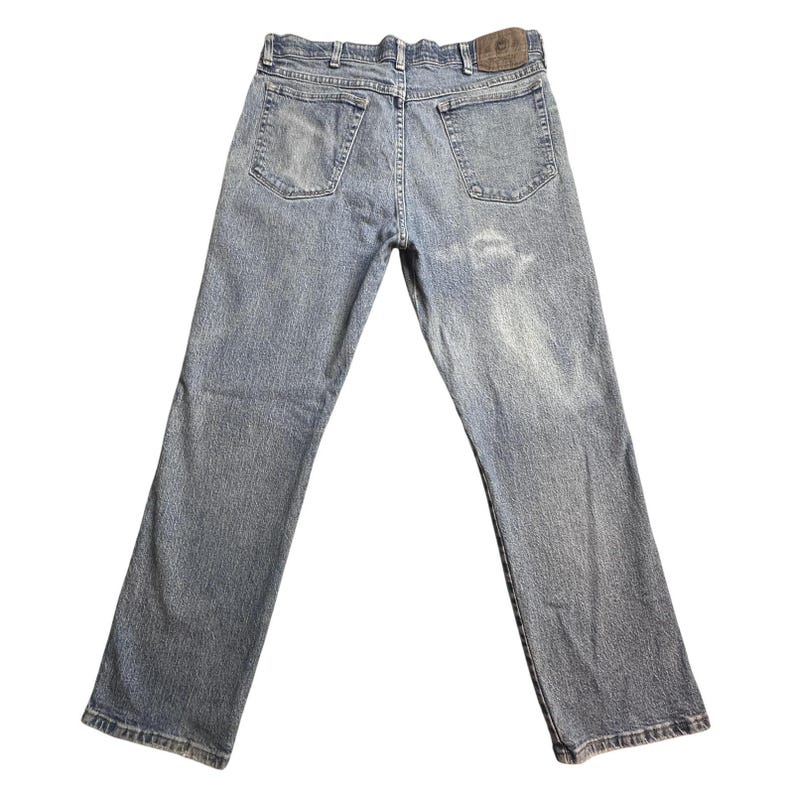 VTG Wrangler 856WAQD Jeans Mens 34x30 (33x28) Light Wash Blue Straight Stretch image 1