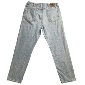 Vaqueros Wrangler para hombre, 36 x 32, lavado claro, pierna recta, cierre de cremallera YKK 9C501 SL imagen 1