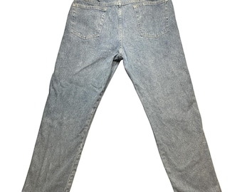 Vintage Wrangler Jeans Mens 38x30 (36x29) Light Wash Blue Denim Relaxed Fit 90s