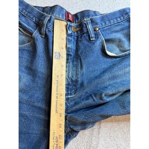 Wrangler 31MWZPW relaxte fit jeans heren 34 x 30 (34 x 28) blauw denim werkkleding gebeitst afbeelding 14