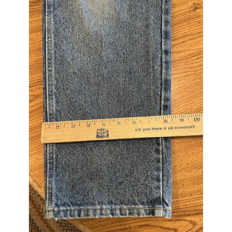 Vintage Wrangler Jeans Mens 36x30 (34x28) Blue 96501DK Relaxed Fit Denim USA 90s image 15