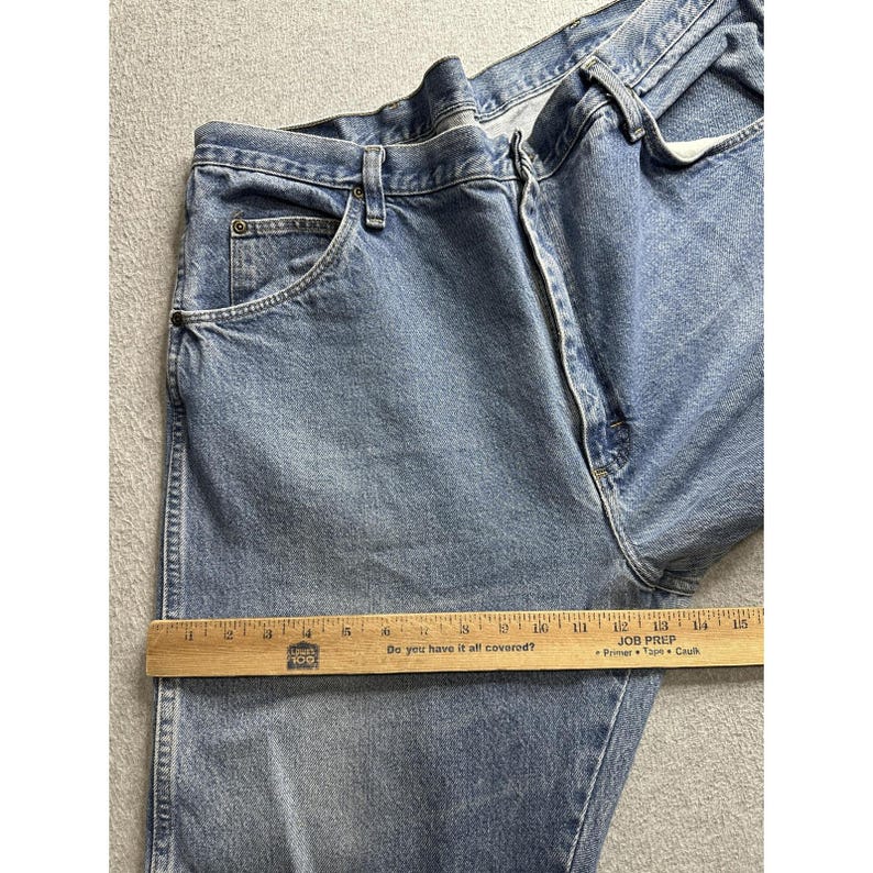 Vaqueros Wrangler vintage para hombre, 40x30 (37x28), corte holgado, azul, 96501DS, años 90 imagen 8