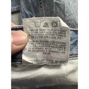 Wrangler Jeans Mens 32x28 Blue Regular Fit Straight Leg Faded Distressed 96501DS image 3