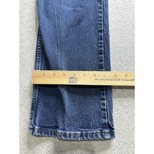 VTG Wrangler Jeans Mens 36x30 (35x28) Blue 937STR Straight Leg Denim Western image 12