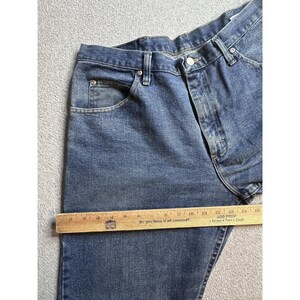 Vintage Wrangler 9760WDR Relaxed Straight Jeans Mens 36x29 Blue Denim 90s image 6