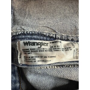 Wrangler Jeans Mens 38x32 (37x30) Blue Relaxed Straight Leg Fit 3MWZGK Denim image 13
