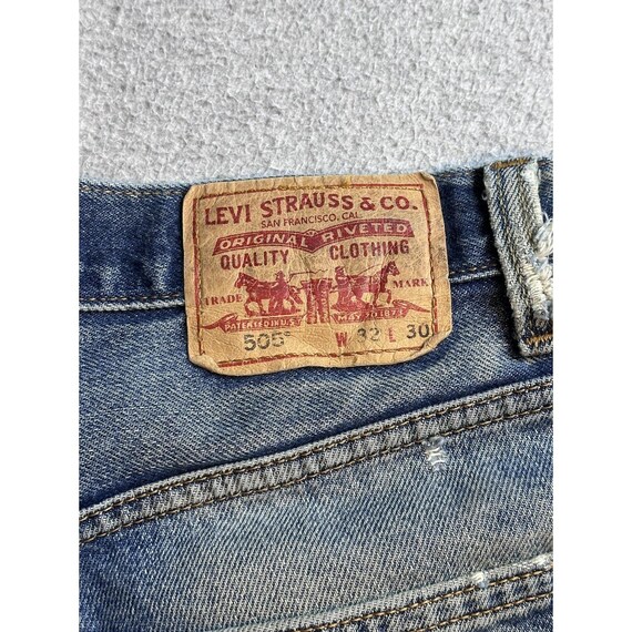 Vintage Levi's 505 Regular Fit Jeans Mens 32x30 (… - image 17