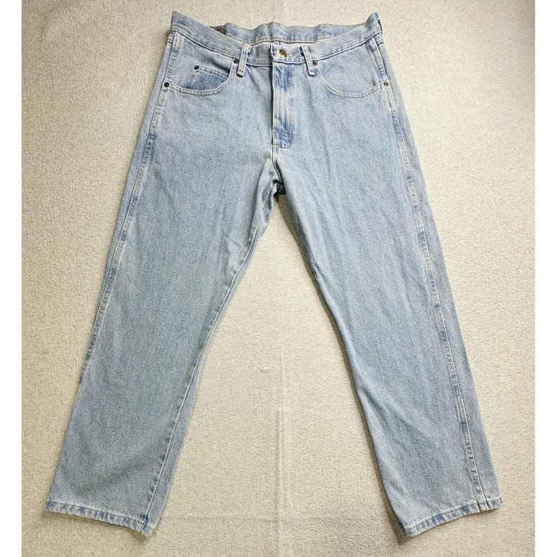 VTG Wrangler Blue Ridge Jeans Mens 34x30 Relaxed Fit Denim Classic 1035BRC Pants image 5