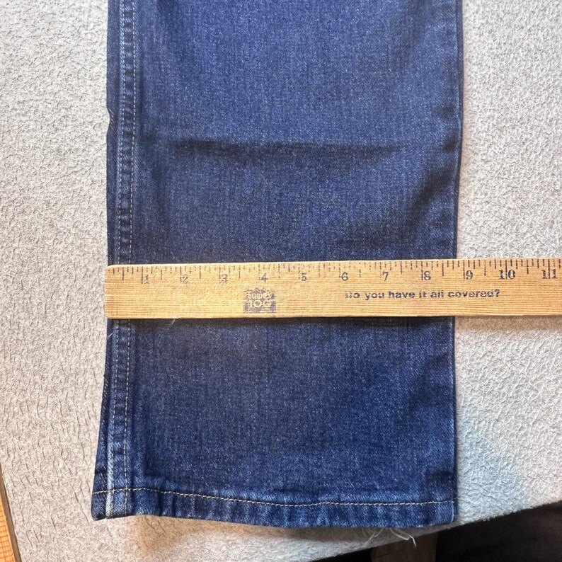 Jeans Wrangler Homme 38 x 34 délavage foncé robuste, jambe droite 100 % coton 35001AN image 7
