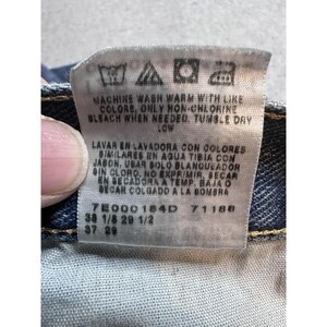 Vintage Wrangler 9760WDR Relaxed Straight Jeans Mens 36x29 Blue Denim 90s image 13