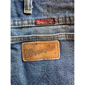 Wrangler 31MWZPW relaxte fit jeans heren 34 x 30 (34 x 28) blauw denim werkkleding gebeitst afbeelding 11