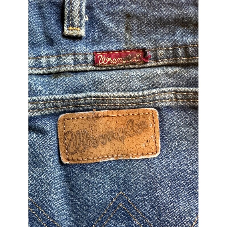 Wrangler 31MWZPW relaxte fit jeans heren 34 x 30 (34 x 28) blauw denim werkkleding gebeitst afbeelding 11