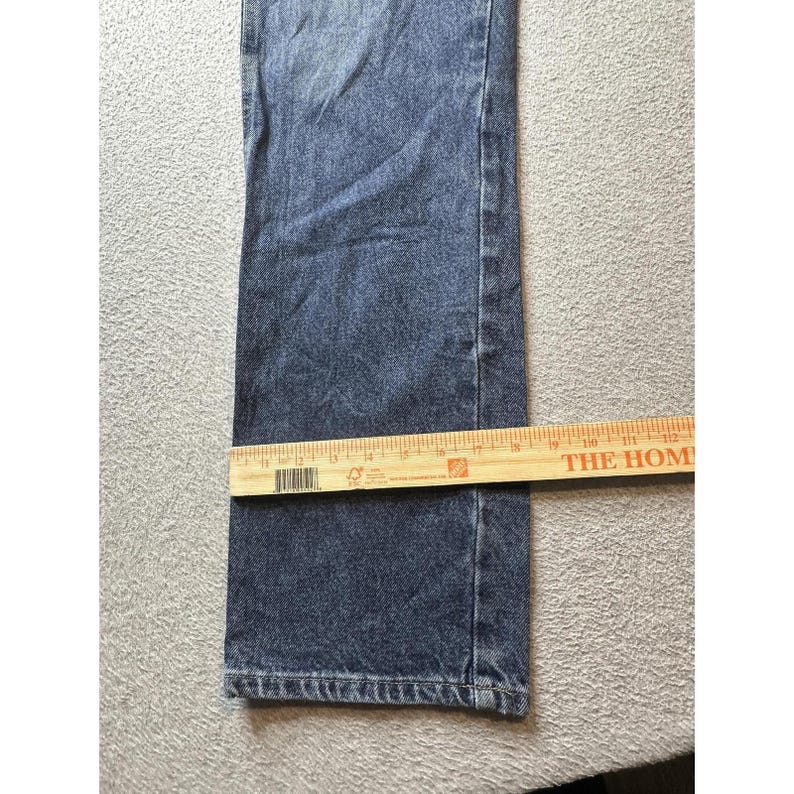 Vintage Wrangler Jeans Mens 32x34 Blue Regular Fit Straight Leg Cotton Denim image 12