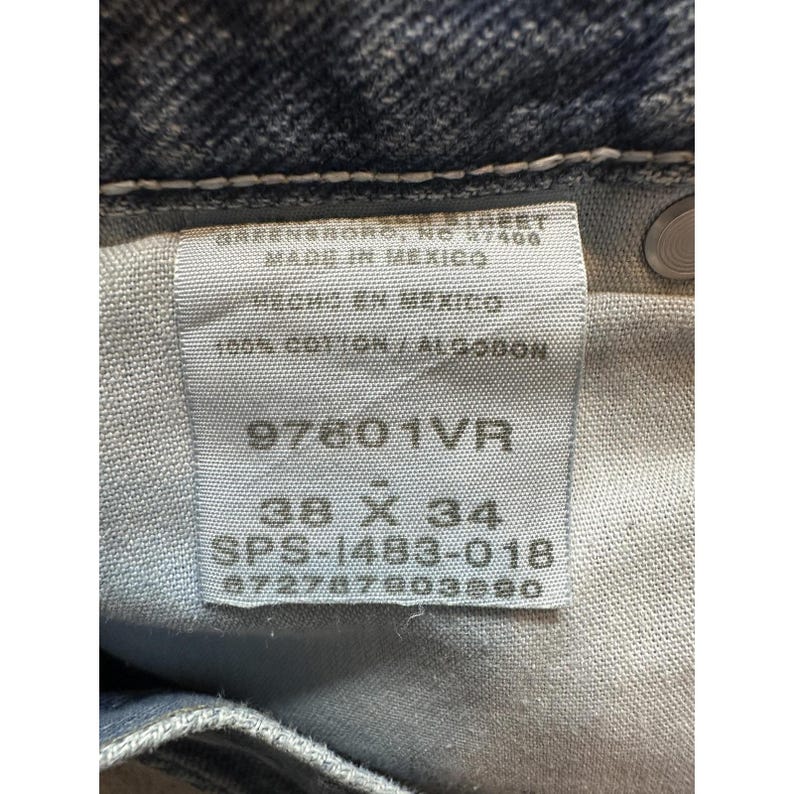 Wrangler Jeans Mens 38x34 (38x27) Blue Medium Wash Denim Relaxed Fit Straight image 11
