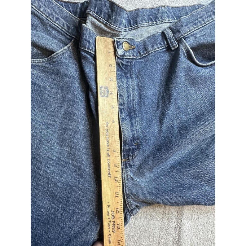VTG Wrangler 85900LW Relaxed Straight Jeans Herren 40x27 Medium Wash Blue Denim Bild 6