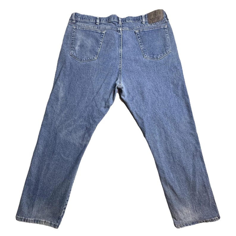 VTG Wrangler 85900LW Relaxed Straight Jeans Herren 40x27 Medium Wash Blue Denim Bild 1